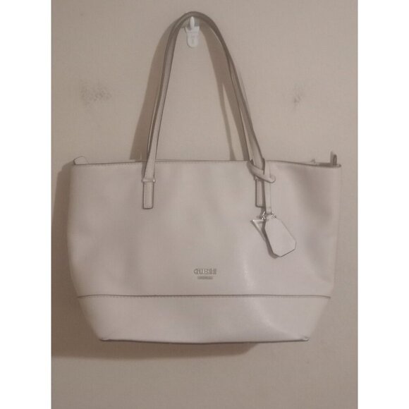 Women's GUESS Los Angeles Shoulder Bag Logo Side Tan Pink Rare Find! - Picture 1 of 13